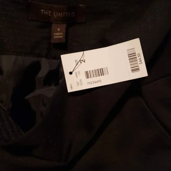 NWT The Limited sz 2 black pencil mini skirt - Picture 2 of 2